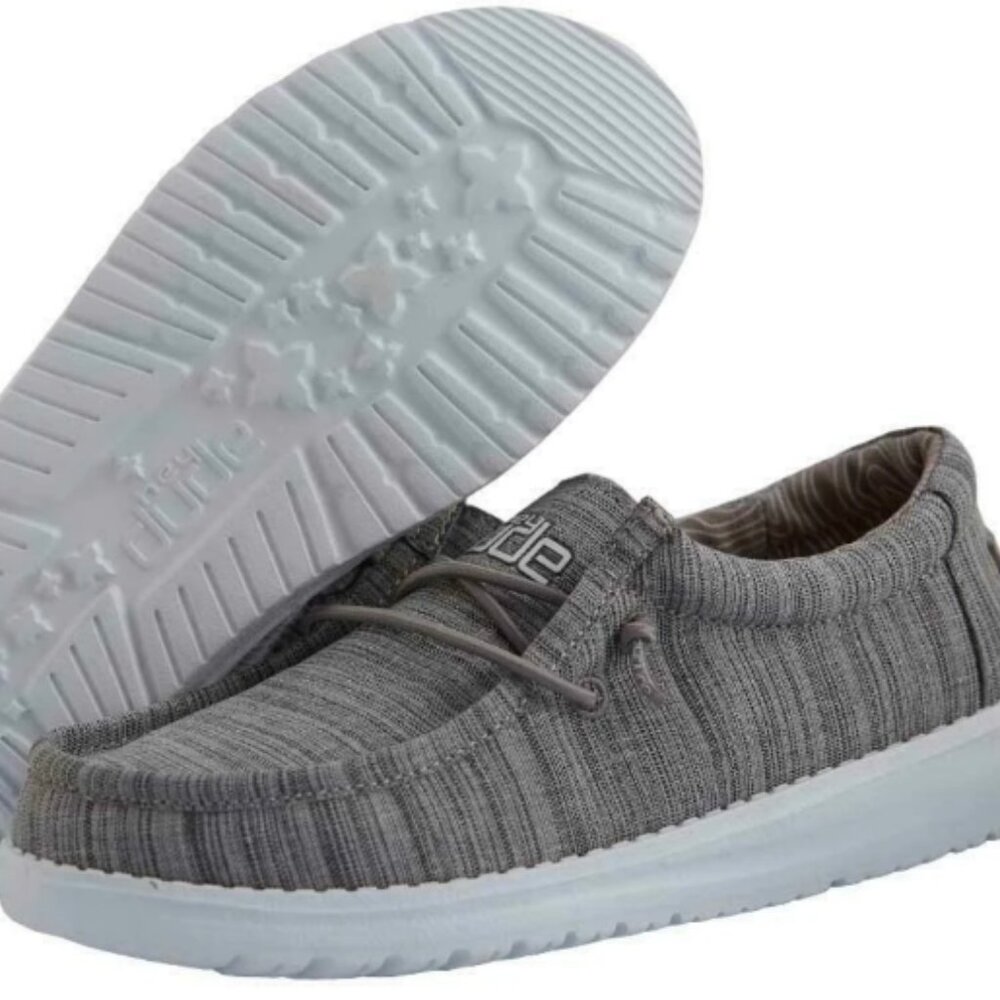 Youth Hey Dude Wally Linen Stone Shoe